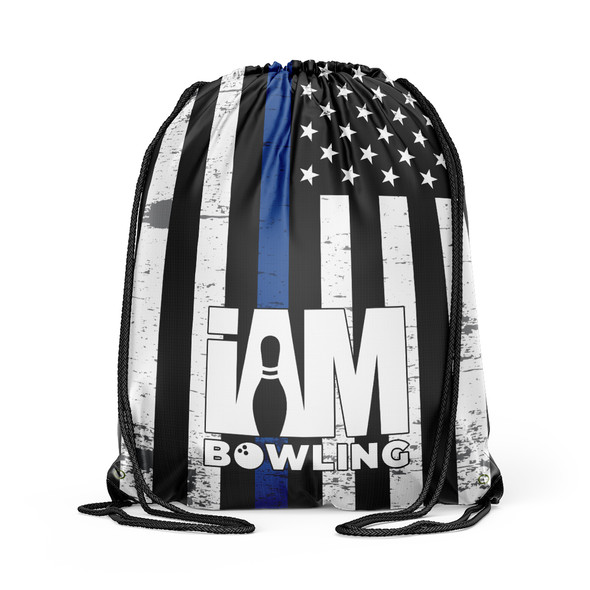 Back the Blue Drawstring Backpack