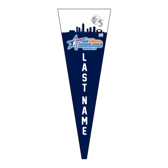 Jr Gold 2023 Official DS Bowling Pennant - JG091