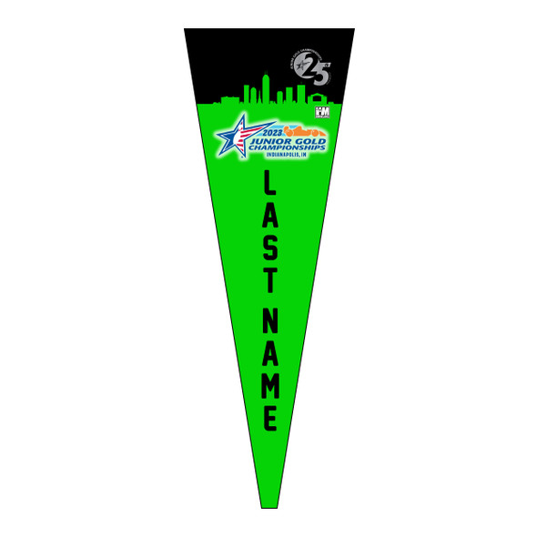 Jr Gold 2023 Official DS Bowling Pennant - JG094