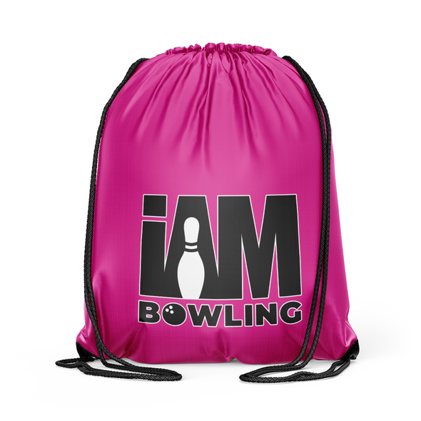 Solid Magenta Drawstring Backpack