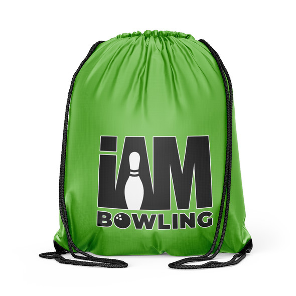 Solid Lime Drawstring Backpack