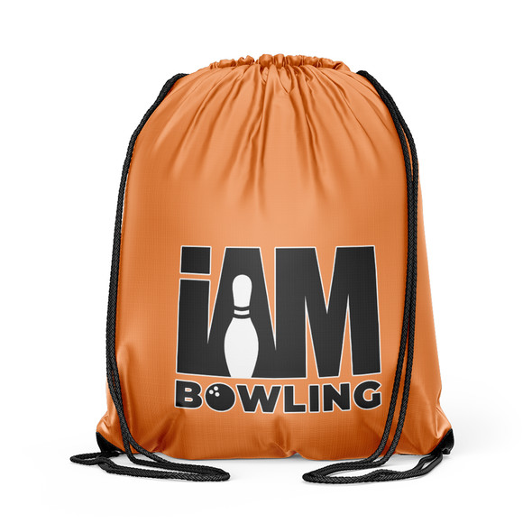 Solid Pastel Orange Drawstring Backpack