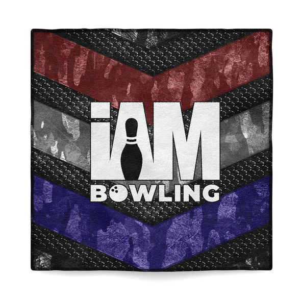 Patriotic Hex & Stripe Fusion Microfiber Towel