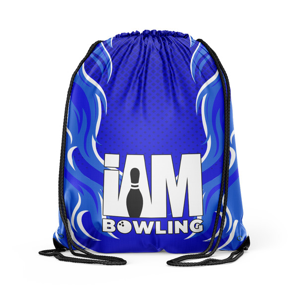 Cobalt Edge Drawstring Backpack