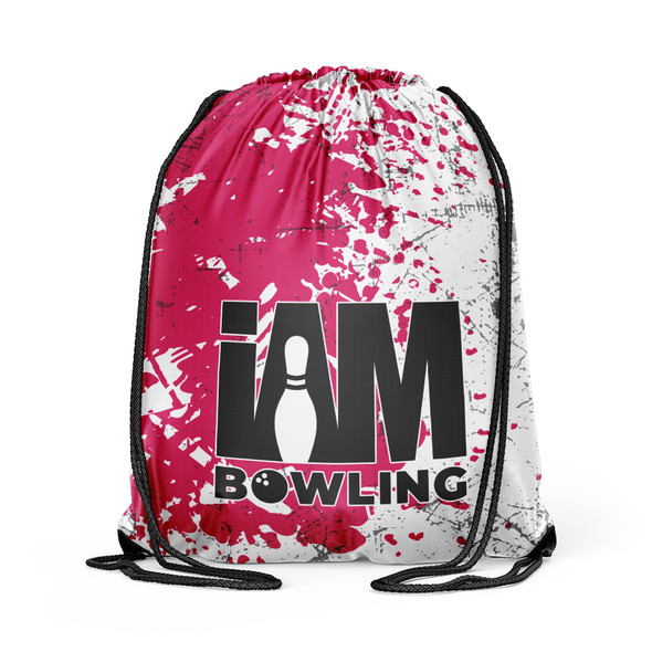 Raspberry Grunge Drawstring Backpack