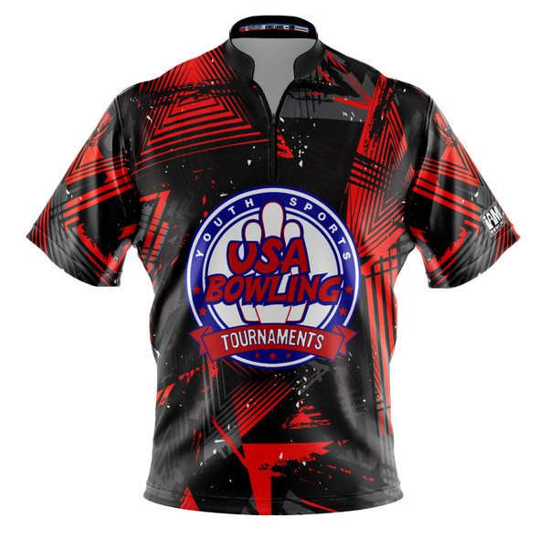 USA Bowling Tournament Scarlet Triad Bowling Jersey