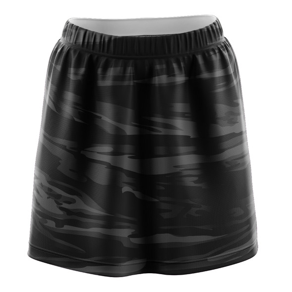 Black Stripe Camo Skirt