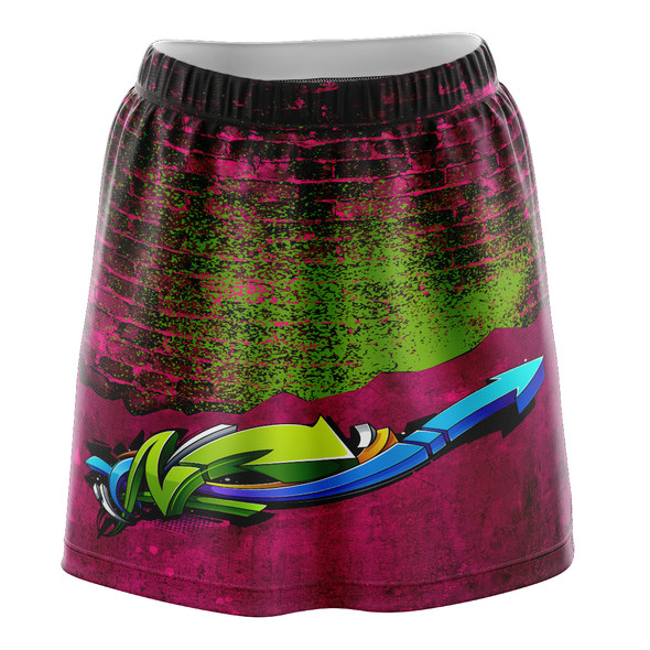 Neon Graffiti Skirt