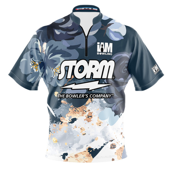 READY-2-SHIP Storm Azure Blossom Bowling Jersey