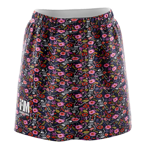 Floral Dia De Los Muertos Skirt