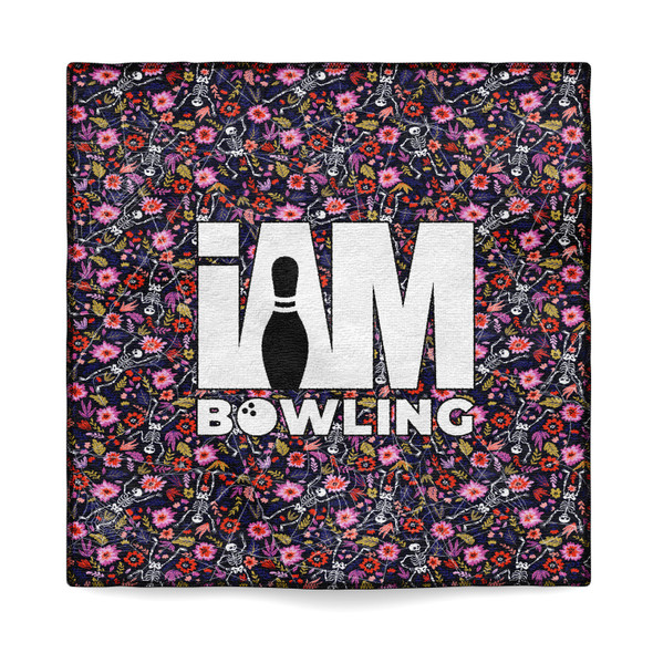 Floral Dia De Los Muertos Microfiber Towel