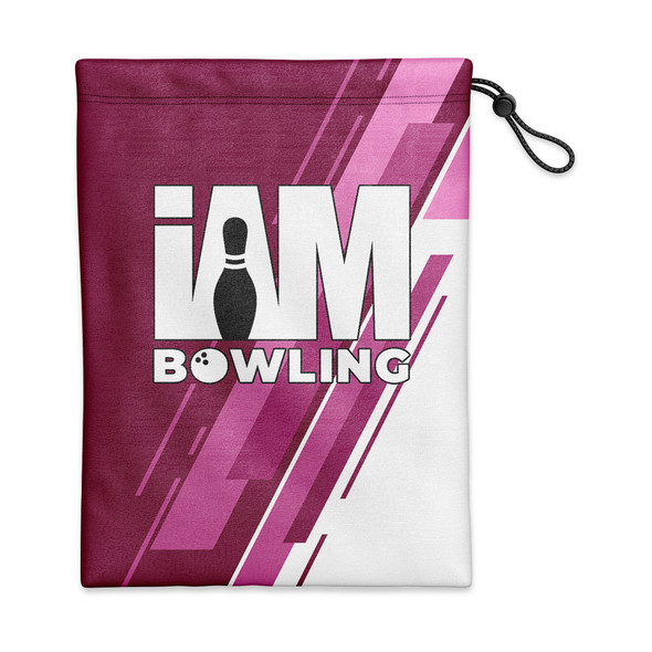 Pink Stripe Flair Shoe Bag