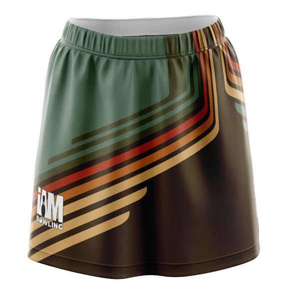 Green Striped Mosaic Skirt