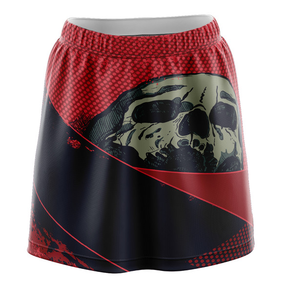 Black Skull Slash Skirt
