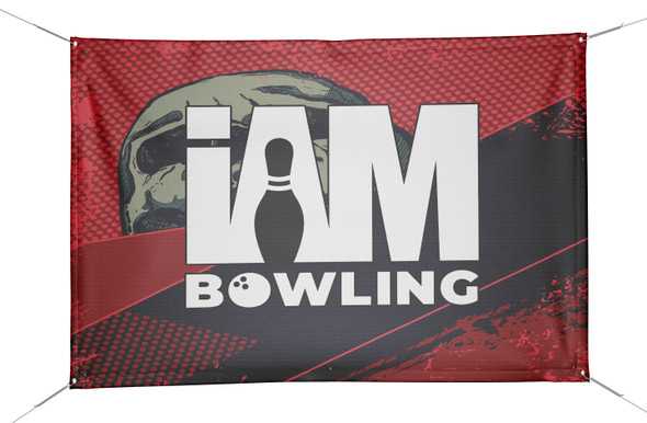 Black Skull Slash Banner