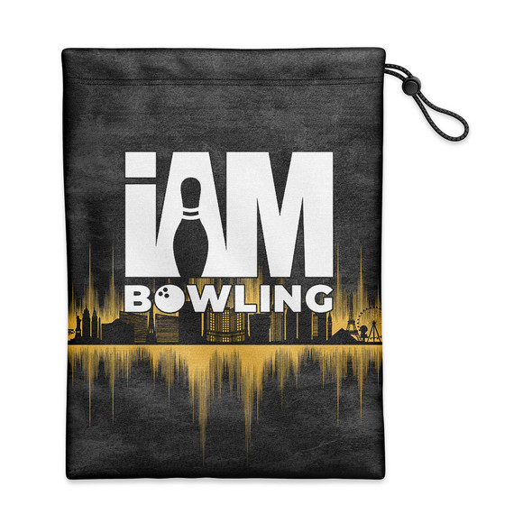 Gold Las Vegas Skyline Shoe Bag