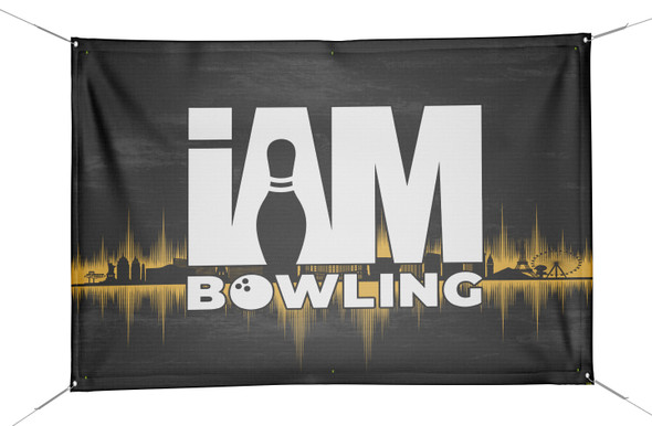 Gold Las Vegas Skyline Banner