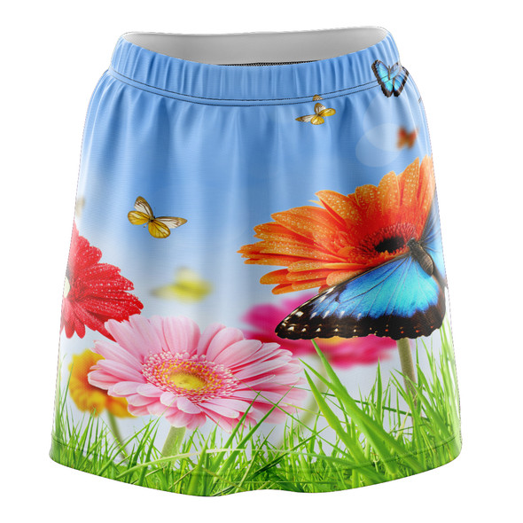 Gerbera Butterflies Skirt