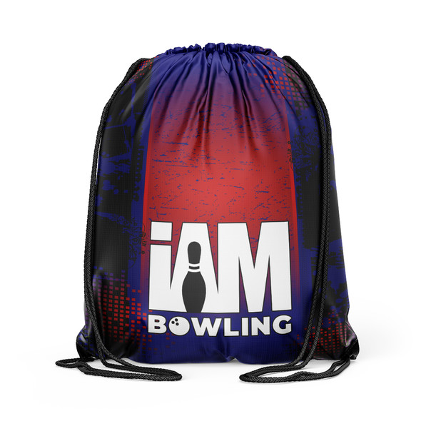 Blue & Red Radiance Drawstring Backpack