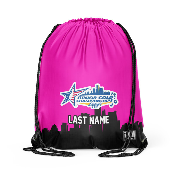 Jr Gold 2024 Official DS Bowling Drawstring Backpack - JG147