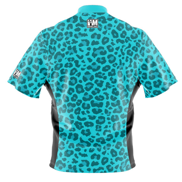 Signature Teal Cheetah Print Bowling Jersey