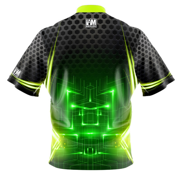 Express Green Neon Matrix Bowling Jersey