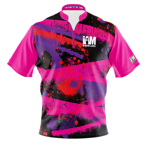 Express Neon Paint Splatter Bowling Jersey