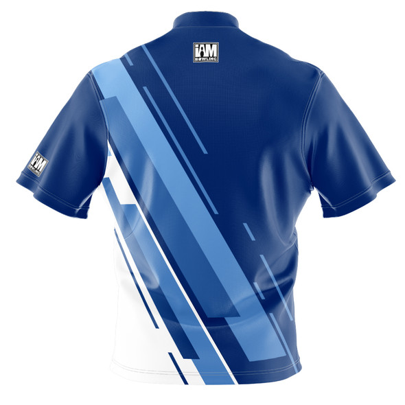 Signature Blue Stripe Flair Bowling Jersey