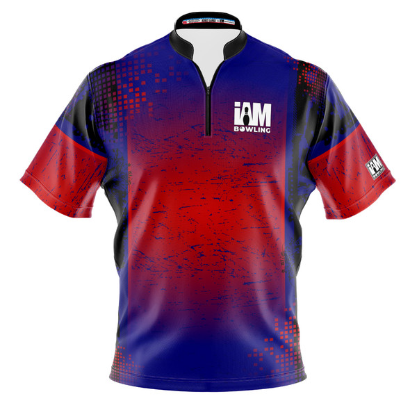 Signature Blue & Red Radiance Bowling Jersey