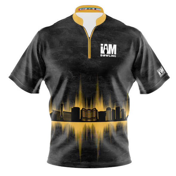 Express Gold Las Vegas Skyline Bowling Jersey