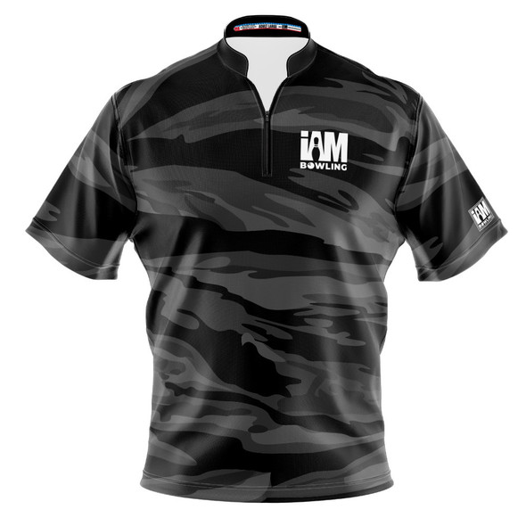 Express Black Stripe Camo Bowling Jersey