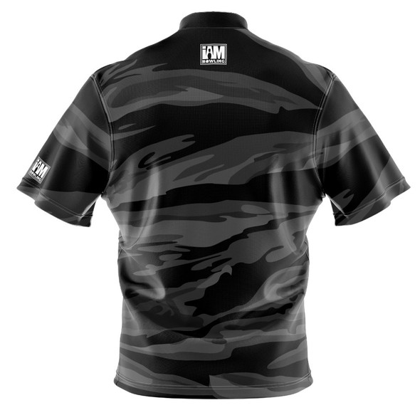 Express Black Stripe Camo Bowling Jersey