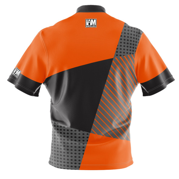 Signature Gray & Orange Mosaic Bowling Jersey