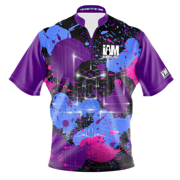 Express Purple Energy Splatter Bowling Jersey