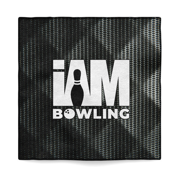 Black Argyle Metal Microfiber Towel