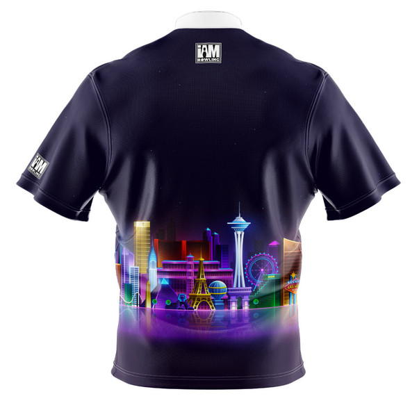 Express Neon Vegas Skyline Bowling Jersey