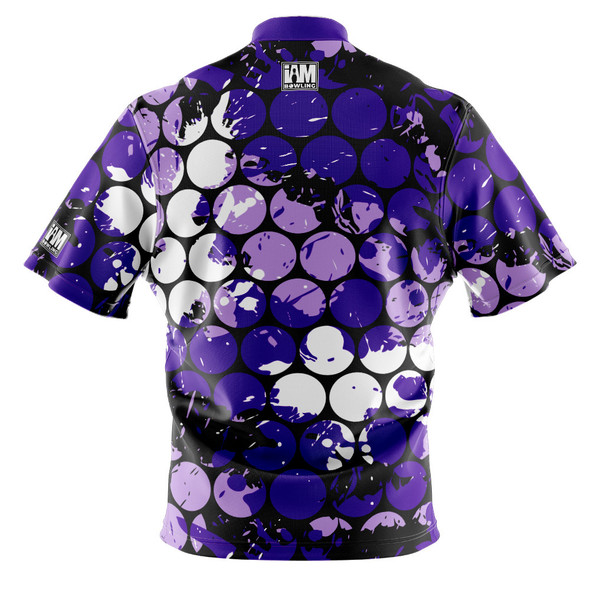 Express Violet Bubblegrid Bowling Jersey