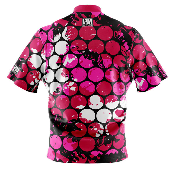 Express Pink Bubblegrid Bowling Jersey