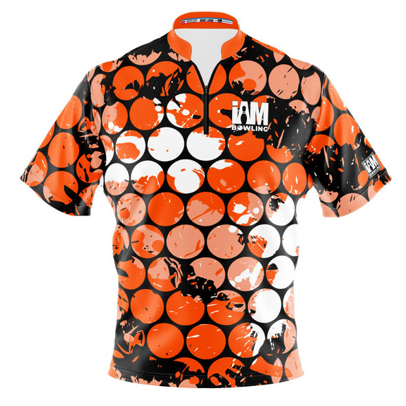 Express Orange Bubblegrid Bowling Jersey