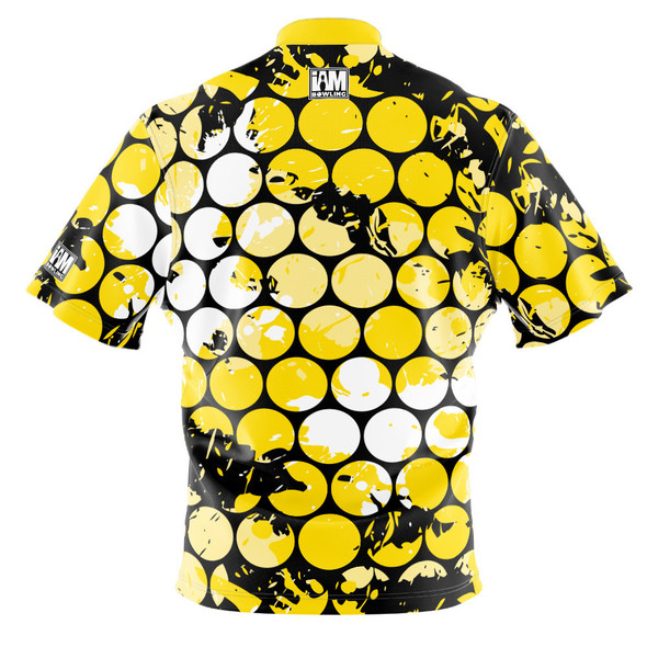 Express Yellow Bubblegrid Bowling Jersey