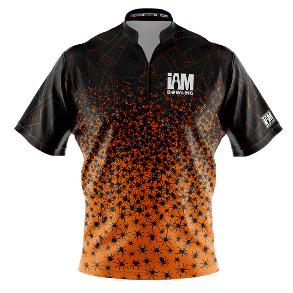 Express Black & Orange Spiders Bowling Jersey