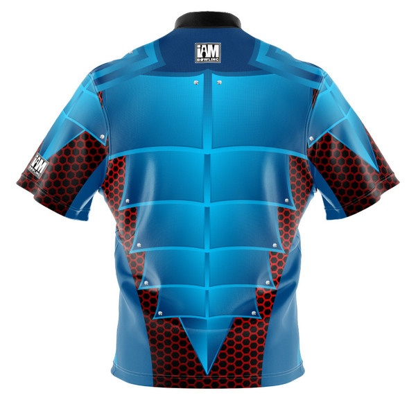 Express Blue Plated Hero Bowling Jersey