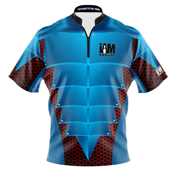 Express Blue Plated Hero Bowling Jersey