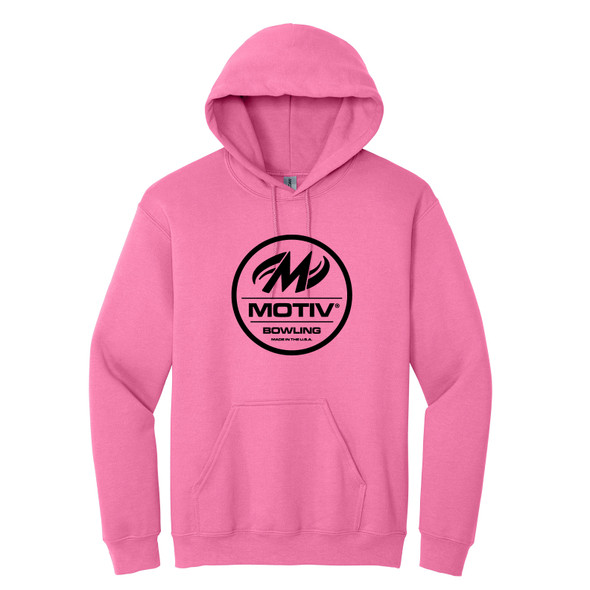 MOTIV - Black Logo - Pink Hoodie
