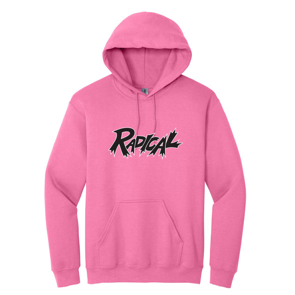 Radical - Black Logo - Pink Hoodie
