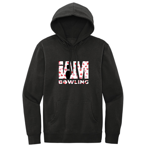 I AM Bowling - Valentine's Day Logo - Hoodies