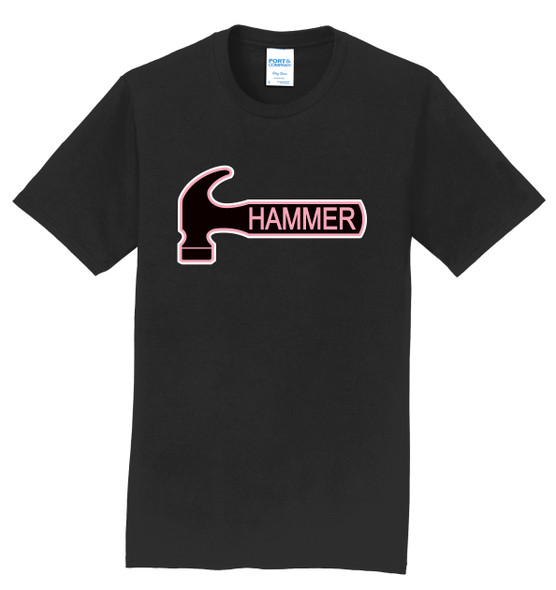 Pink Hammer Logo Outline Tee