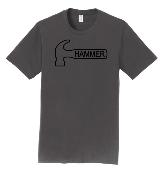 Hammer Black Outline Logo Tee
