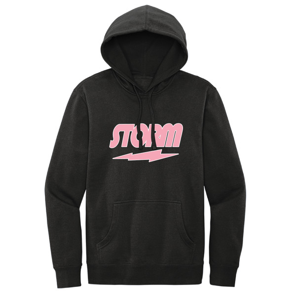 Storm - Pink Logo White Outline - Hoodies