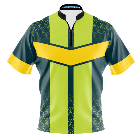 Build Your Own Green Striped Hex Bowling Jersey